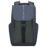 Delsey Paris Securflap - Rucksack 15" 45.5 cm RFID (blau grün)