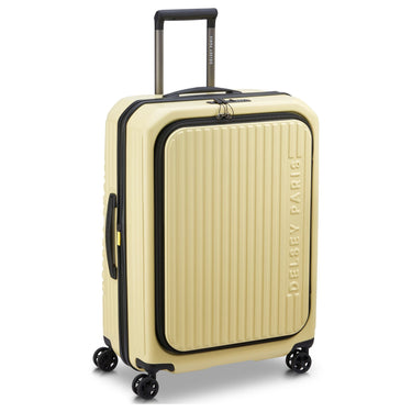 Delsey Paris Securitime - 4 - Rollen - Trolley M 66 cm erw. (blassgelb) - Markenkoffer
