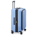 Delsey Paris Securitime - 4 - Rollen - Trolley M 66 cm erw. (lavendelblau) - Markenkoffer