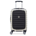 Delsey Paris Shadow 5.0 - 4 - Rollen - Kabinentrolley mit Vordertasche S 55 cm erw. USB (elfenbein) - Markenkoffer