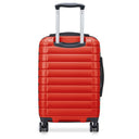 Delsey Paris Shadow 5.0 - 4 - Rollen - Kabinentrolley mit Vordertasche S 55 cm erw. USB (intensives rot) - Markenkoffer