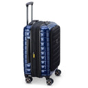 Delsey Paris Shadow 5.0 - 4 - Rollen - Kabinentrolley mit Vordertasche S 55 cm erw. USB (marineblau) - Markenkoffer