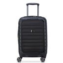 Delsey Paris Shadow 5.0 - 4-Rollen-Kabinentrolley mit Vordertasche S 55 cm erw. USB (schwarz)