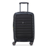 Delsey Paris Shadow 5.0 - 4-Rollen-Kabinentrolley mit Vordertasche S 55 cm erw. USB (schwarz)