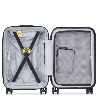 Delsey Paris Shadow 5.0 - 4 - Rollen - Kabinentrolley mit Vortasche S 55 cm erw. USB (marineblau) - Markenkoffer