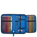 DerDieDas ErgoFlex Easy Exklusiv Superflash - Schulranzen Set 5 tlg. 950g (Blue Robot) - Markenkoffer