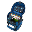 DerDieDas ErgoFlex Easy Exklusiv Superflash - Schulranzen Set 5 tlg. 950g (Blue Robot) - Markenkoffer