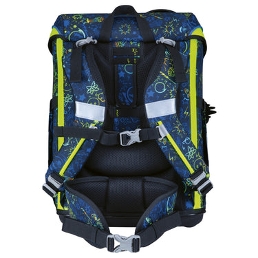 DerDieDas ErgoFlex Easy - Schulranzen Set 5tlg. 950 g (Neon Crazy) - Markenkoffer