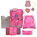 DerDieDas ErgoFlex Easy - Schulranzen Set 5tlg. 950 g (Roses) - Markenkoffer