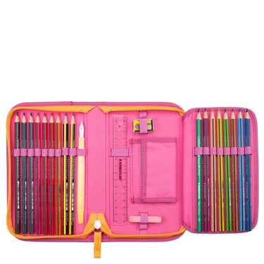 DerDieDas ErgoFlex Exklusiv ECO - Schulranzen Set 5tlg. 800g (Pink Planet) - Markenkoffer