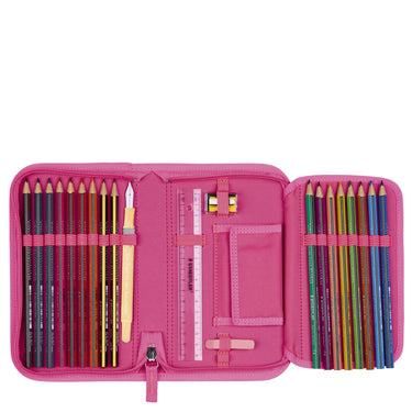 DerDieDas ErgoFlex Light Exklusiv Superflash - Schulranzen Set 5tlg. 800g (Coral Reef) - Markenkoffer