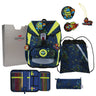 DerDieDas ErgoFlex Light - Schulranzen Set 5tlg. 800g (Neon Crazy) - Markenkoffer