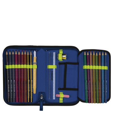 DerDieDas ErgoFlex Light - Schulranzen Set 5tlg. 800g (Neon Crazy) - Markenkoffer
