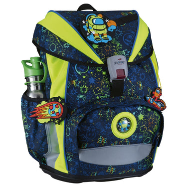 DerDieDas ErgoFlex Light - Schulranzen Set 5tlg. 800g (Neon Crazy) - Markenkoffer