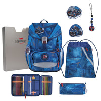 DerDieDas ErgoFlex Light - Schulranzen Set 5tlg. 800g (Turbo Speed) - Markenkoffer