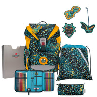 DerDieDas ErgoFlex - Schulranzen Set 5tlg. 800g (Dino Time) - Markenkoffer