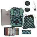 DerDieDas ErgoFlex Tiny Exklusiv Superflash - Schulranzen Set 5 tlg. 900g (Super Trunk) - Markenkoffer