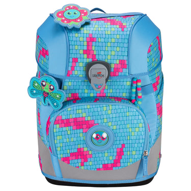 DerDieDas ErgoFlex Tiny - Schulranzen Set 5tlg. 900g (Happy Pixel) - Markenkoffer