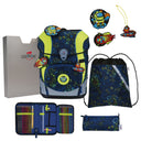 DerDieDas ErgoFlex Tiny - Schulranzen Set 5tlg. 900g (Neon Crazy) - Markenkoffer