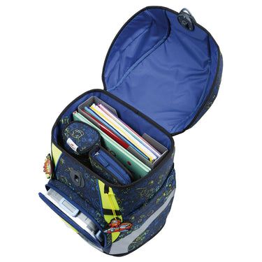 DerDieDas ErgoFlex Tiny - Schulranzen Set 5tlg. 900g (Neon Crazy) - Markenkoffer