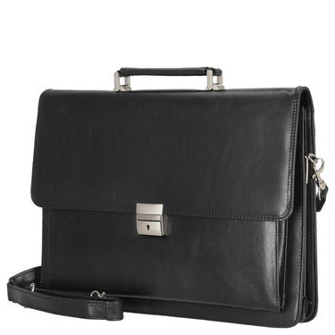 D&N Basic Line PU - Aktentasche 41 cm (schwarz) - Markenkoffer