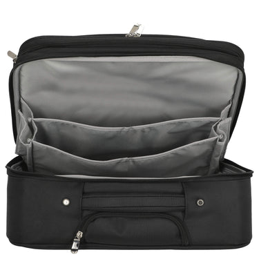 D&N Business - 2 - Rollen Businesstrolley 43 cm Polyester (schwarz) - Markenkoffer