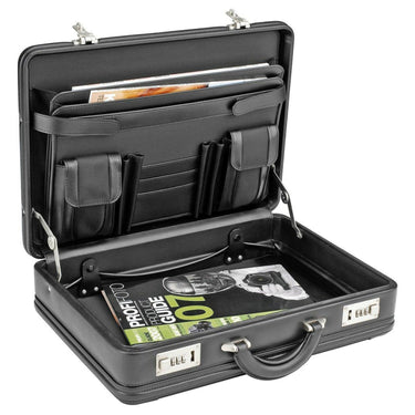 D&N Tradition Business - Aktenkoffer 46 cm erw. Nylon (schwarz) - Markenkoffer