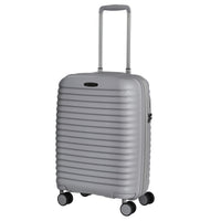D&N Travel Line 4500+ - 4 - Rollen - Kabinentrolley S 55 cm erw. (grau) - Markenkoffer