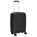 D&N Travel Line 4500+ - 4 - Rollen - Kabinentrolley S 55 cm erw. (schwarz) - Markenkoffer