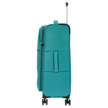 D&N Travel Line 9104 - 4 - Rollen - Trolley M 67 cm erw. (grün) - Markenkoffer