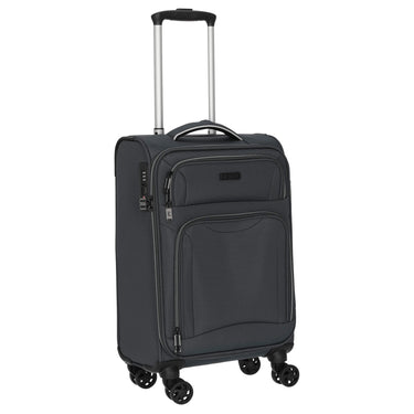 D&N Travel Line 9204 - 4-Rollen-Kabinentrolley S 55 cm (grau) - Ansicht 5