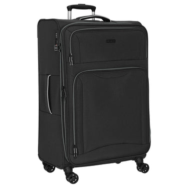 D&N Travel Line 9204 - 4 - Rollen - Trolley L 76 cm (schwarz) - Markenkoffer