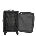 D&N Travel Line 9204 - 4 - Rollen - Trolley M 66 cm erw. (schwarz) - Markenkoffer