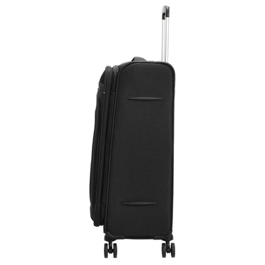 D&N Travel Line 9504 - 4 - Rollen - Trolley M 67 cm erw. (black) - Markenkoffer