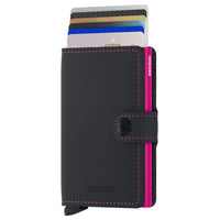 Secrid Matte Miniwallet - Geldbörse RFID 6.5 cm (black-fuchsia) - Ansicht 3