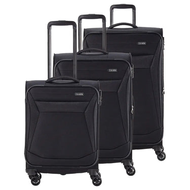 Travelite Chios - 4-Rollen-Trolley Set 3tlg. (schwarz) - Ansicht 2