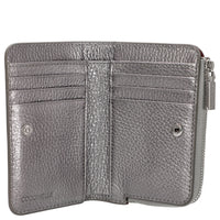 Coccinelle Metallic Soft - Portefeuille 6 cartes 13 cm (acier)