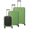 Travelite Mooby - 4-Rollen-Trolley Set 3tlg. (grün)