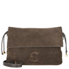 Coccinelle Lidia Suede Bim - Shoulder Bag 31 cm (fango/fango)