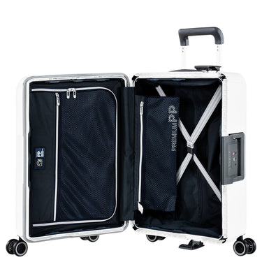 Eminent VERTICA - 4 - Rollen - Kabinentrolley 55 cm (weiß) - Markenkoffer