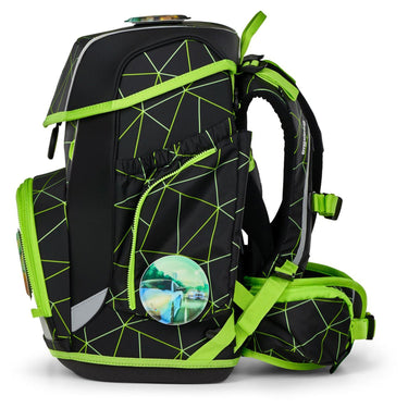 Ergobag Cubo "Lumi" - Schulranzen Set 5tlg. Modell 2025 (CyBär Race) - Markenkoffer