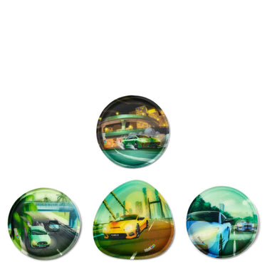 Ergobag Cubo "Lumi" - Schulranzen Set 5tlg. Modell 2025 (CyBär Race) - Markenkoffer