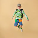 Ergobag Cubo "Lumi" - Schulranzen Set 5tlg. Modell 2025 (CyBär Race) - Markenkoffer