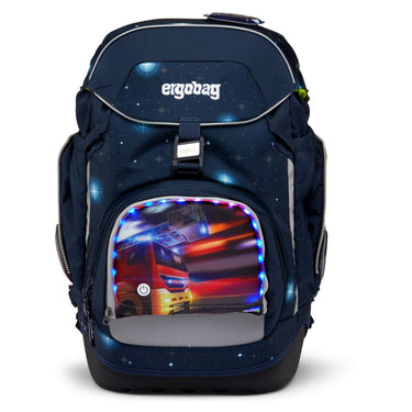 Ergobag Zubehör Pack / Cubo / Cubo light Zippies "LED" - Zip Fronttasche (Feuerwehr) - Markenkoffer