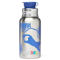 Ergobag Zubehör - Pura 500 ml Edelstahl Trinkflasche (Torwart)