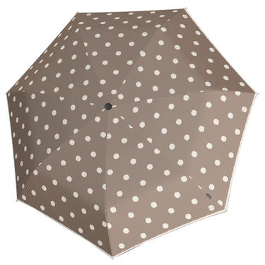 Knirps T.020 Small Manual - Taschenschirm Regenschirm (dot art taupe)