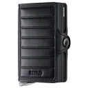 Secrid Twinwallet Emboss Lines - Kreditkartenetui 12cc 10.2 cm RFID (black+)