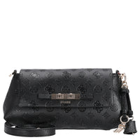 Guess Carmella Crossbody Flap - Umhängetasche 30 cm (black logo)