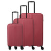 Travelite Air Stripe - 4-Wheel Trolley Set 3pc. ext. L/M/S (Slim) (red)
