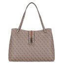 Guess Yvonne Logo Tote - Shopper L 45 cm (latte logo)